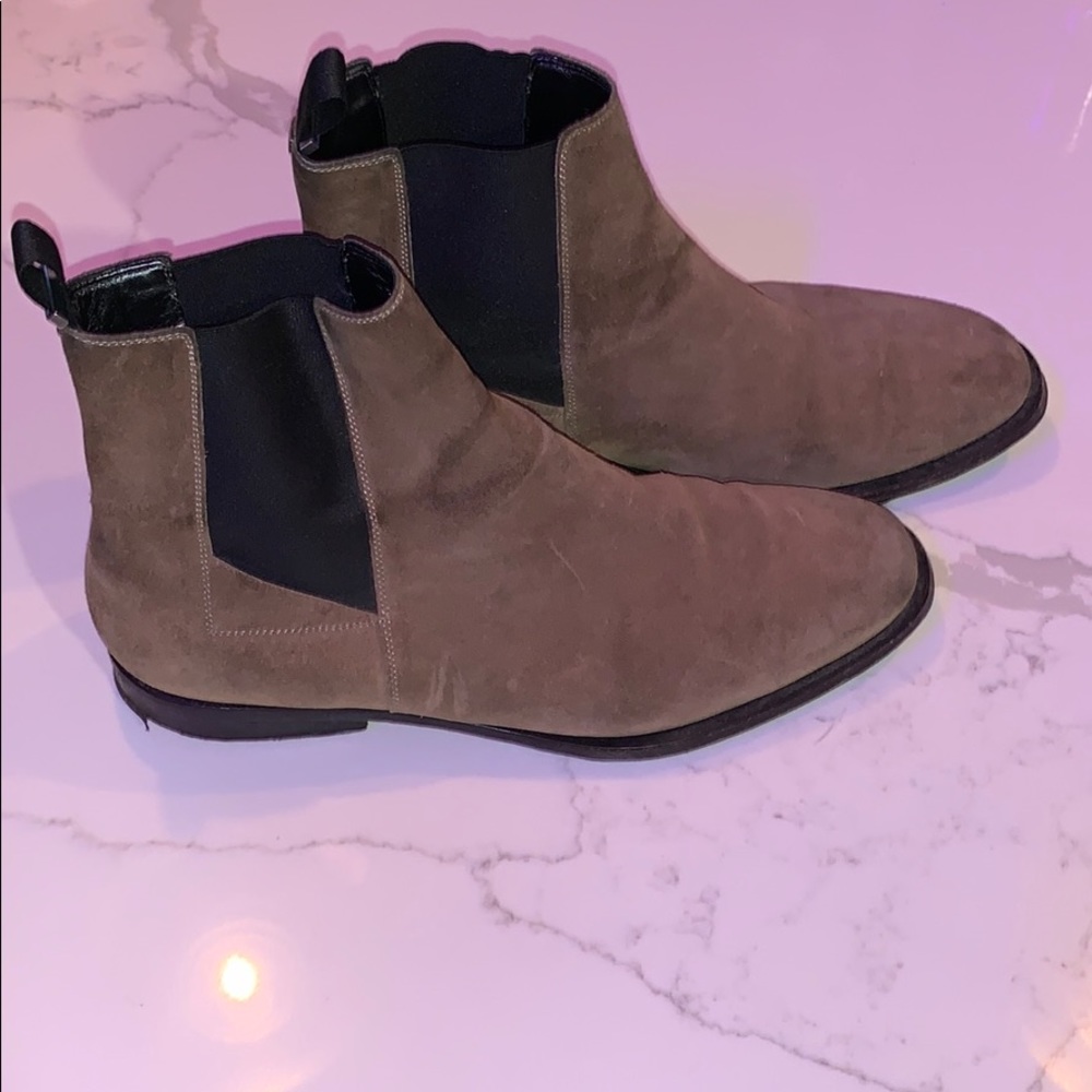 Balenciaga suede Chelsea boots